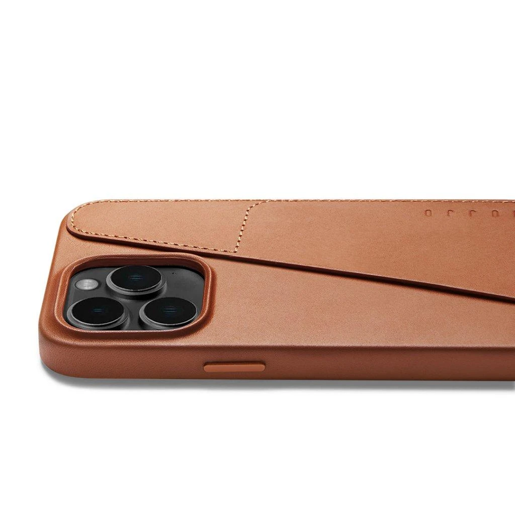 „Mujjo“ odinis piniginės dėklas, skirtas iPhone 14 Pro Max – „Monaco Mėlyna“.