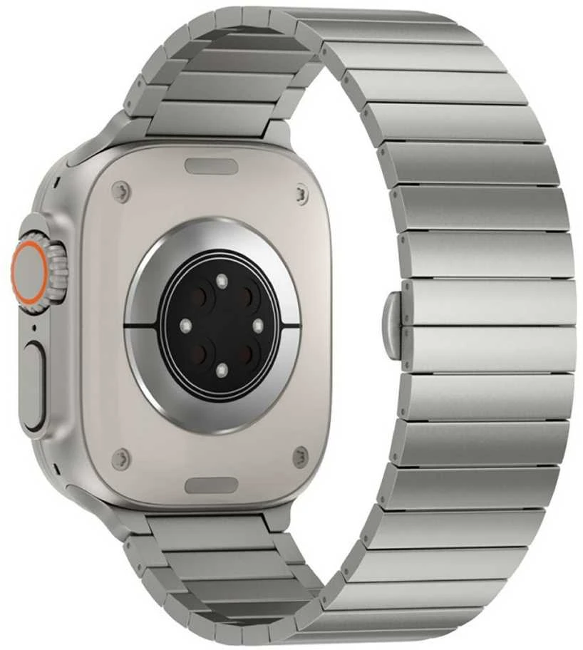 „Just Mobile“ titano spalvos laikrodžio dirželis, skirtas „Apple Watch Ultra“ (1 ir 2), su DLC danga – Pilkas
