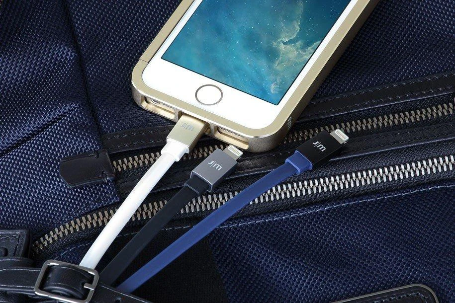 Just Mobile AluCable Flat - Rose auksinis