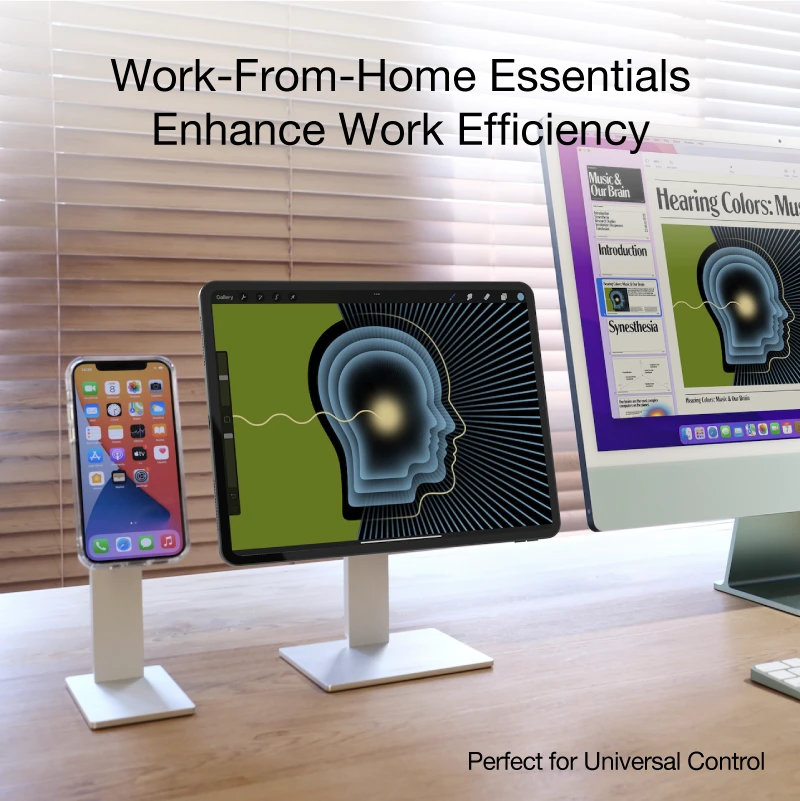 Just Mobile AluDisc? Pro iPhone Stand (MagSafe Version) - Sidabrinis