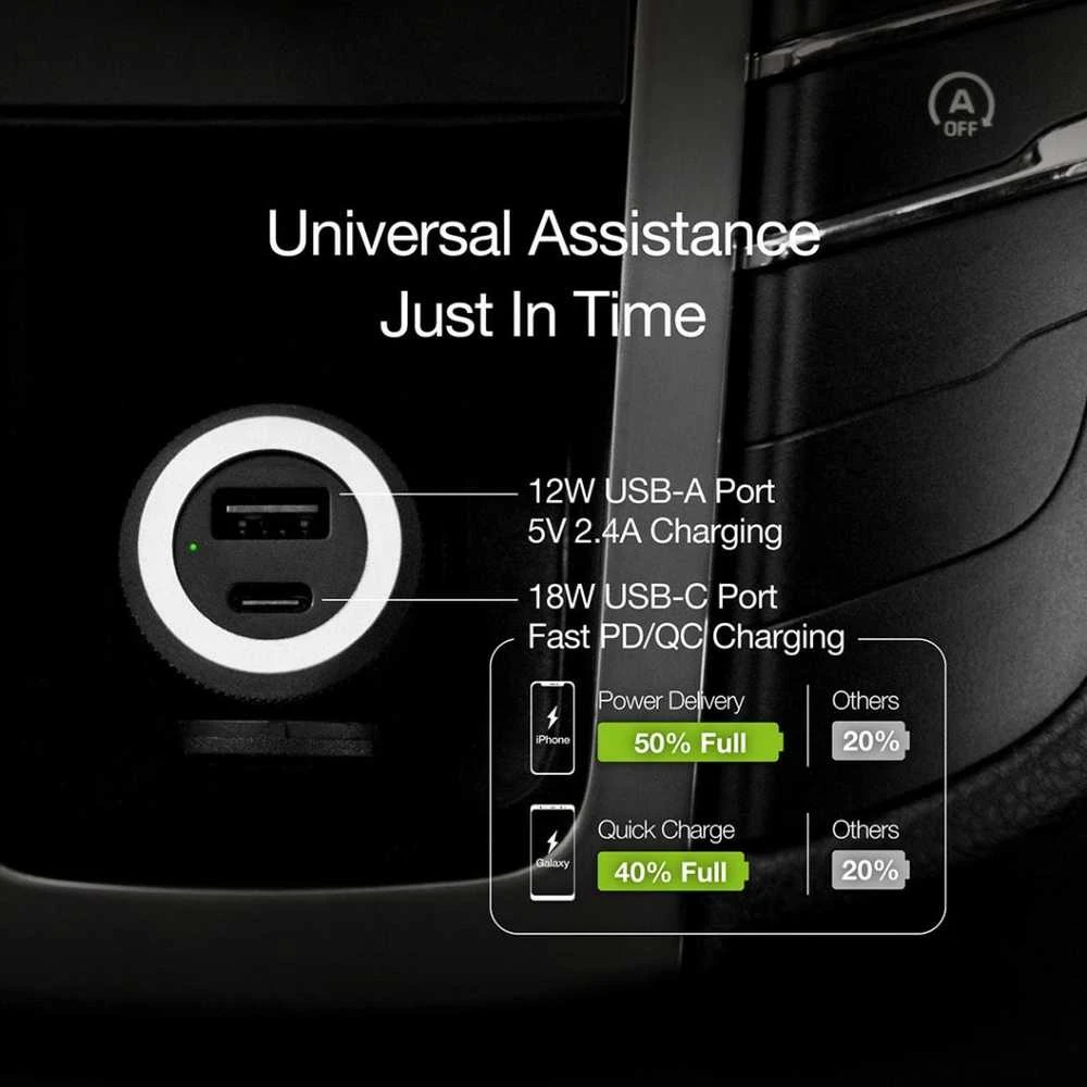 Just Mobile Highway Turbo w. USB-C prie Lightning kabelis