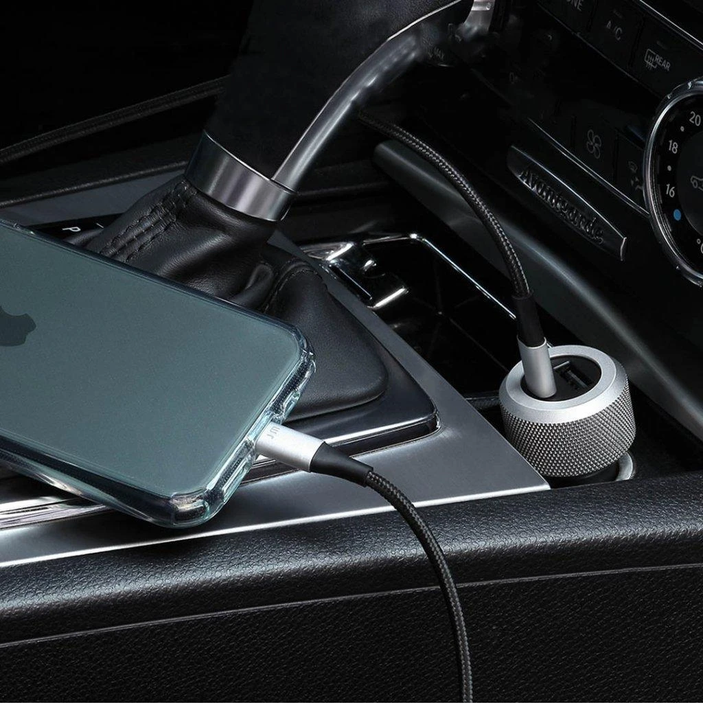 Just Mobile Highway Turbo w. USB-C prie Lightning kabelis