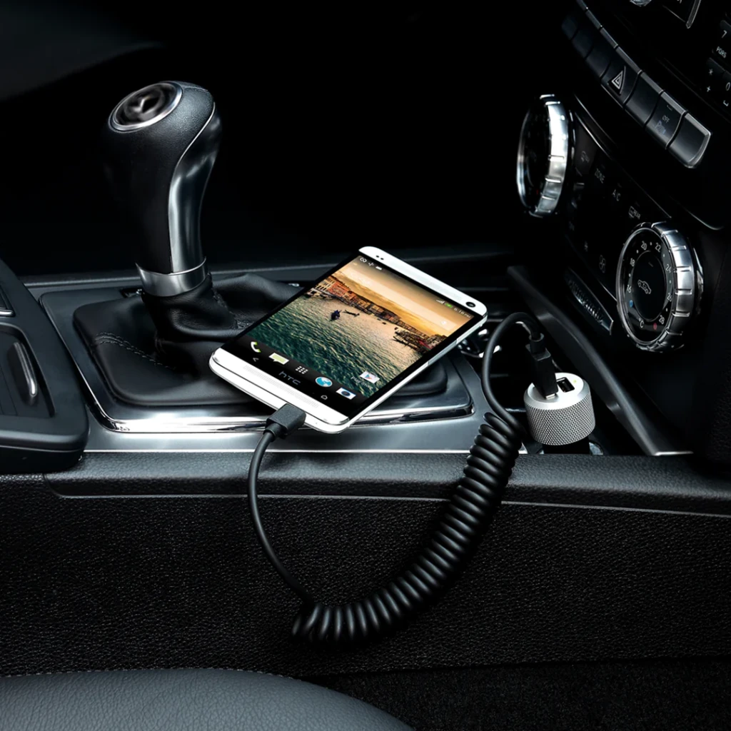 „Just Mobile JM Highway Max“ su „Micro-USB“ laidu - Juodas