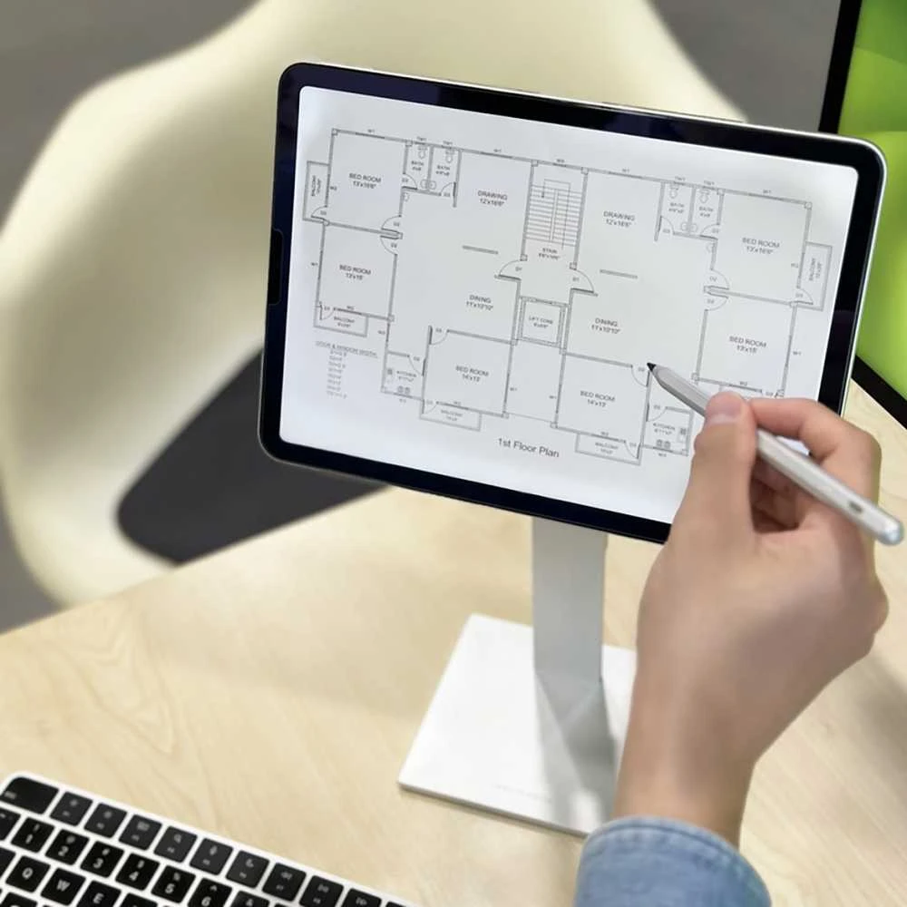 Just Mobile Tiesiog mobilusis rašiklis, skirtas iPad – sidabrinis