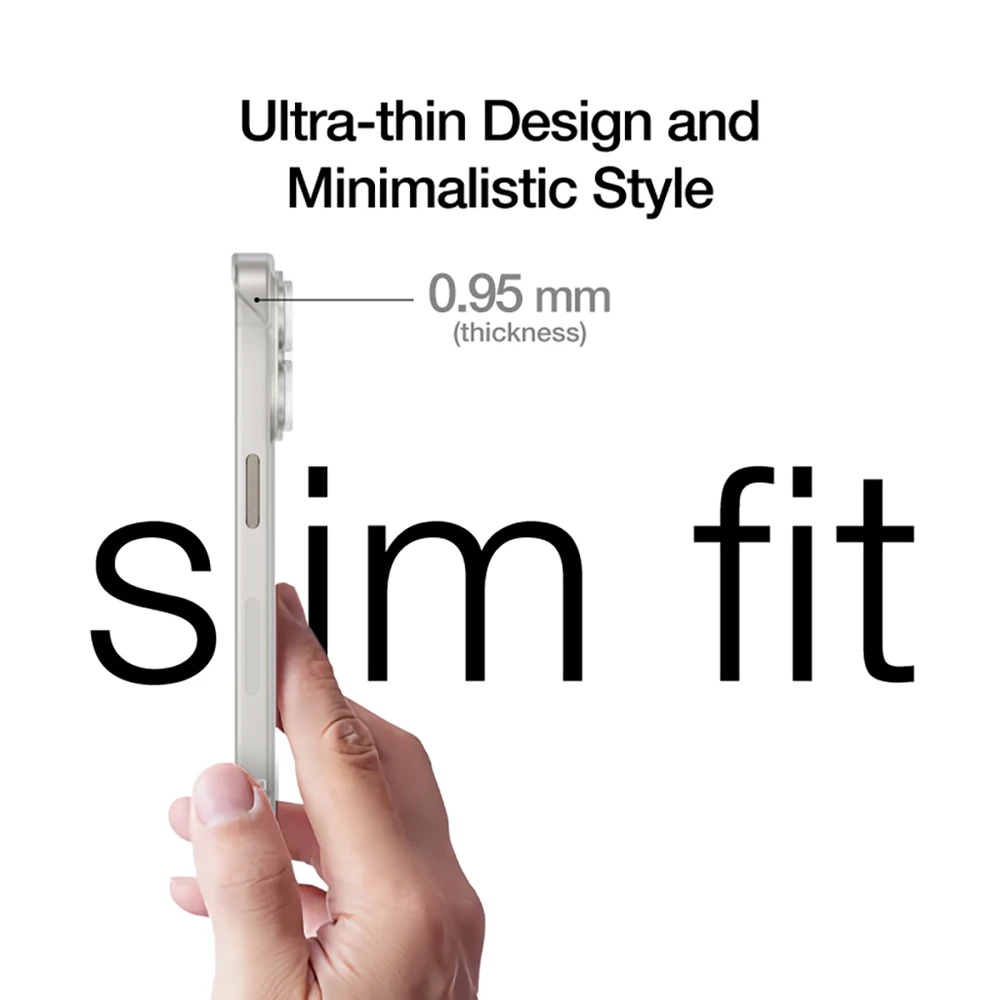 Dėklas „Just Mobile“ „JustMobile TENC?“ [Slim Fit], skirtas „iPhone 15 Pro“ – šerkšnas