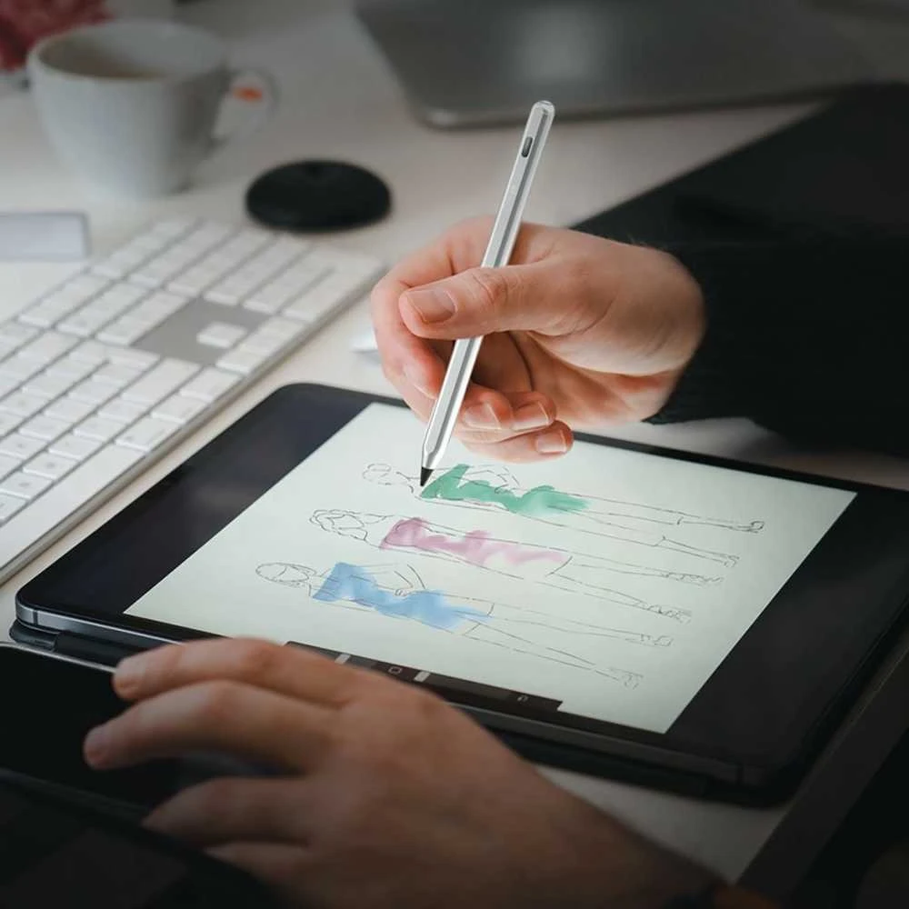 Just Mobile Tiesiog mobilusis rašiklis, skirtas iPad – sidabrinis