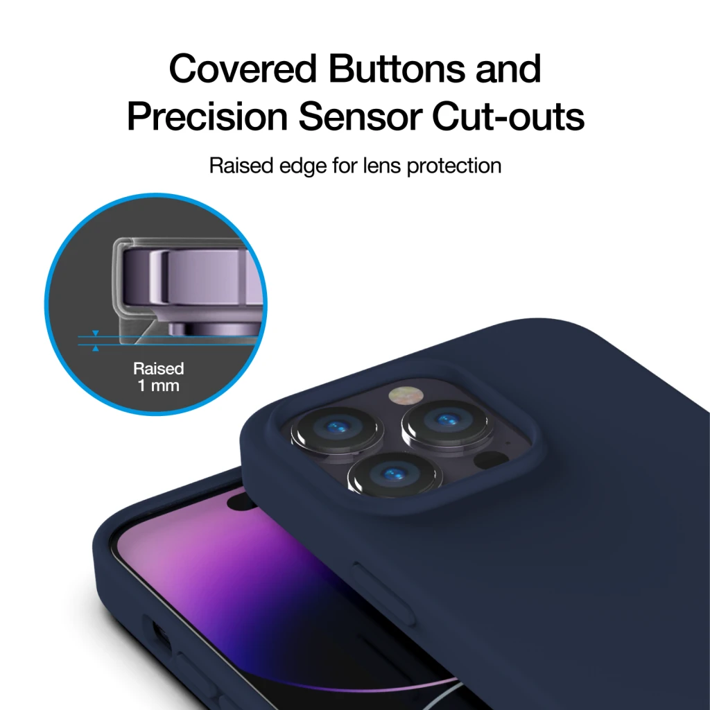 Just Mobile TENC Silikoninis dėklas with MagSafe for iPhone 14 Pro - Navy mėlynas