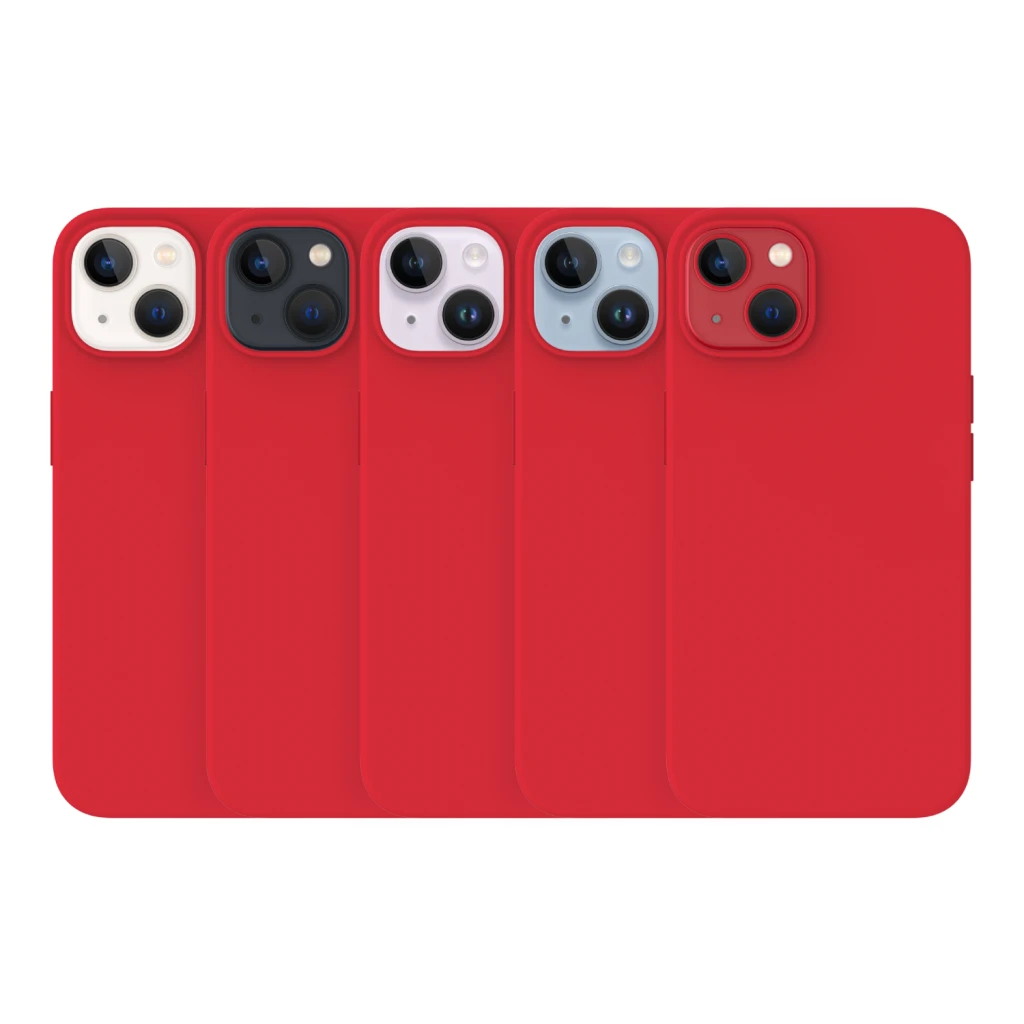 Just Mobile TENC Silikoninis dėklas for iPhone 14 (also fits iPhone 13 base modelis) - Coral
