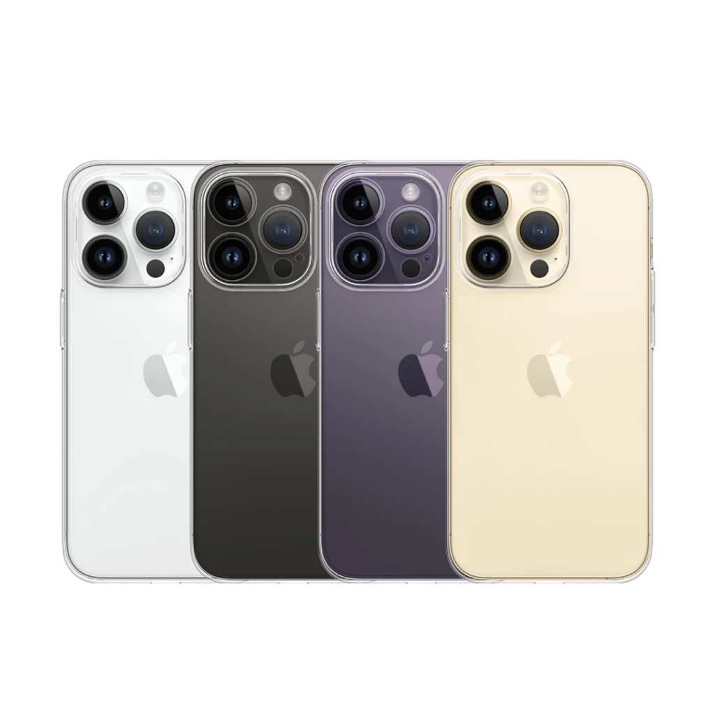 „Just Mobile TENC Slim Fit“ dėklas, skirtas „iPhone 14 Pro“ – skaidrus