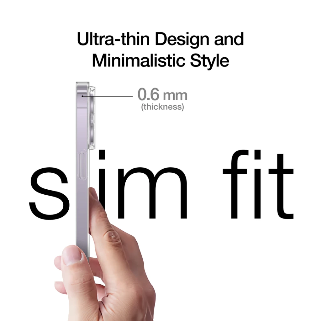 „Just Mobile TENC Slim Fit“ dėklas, skirtas „iPhone 14 Pro Max“ – šerkšno spalvos