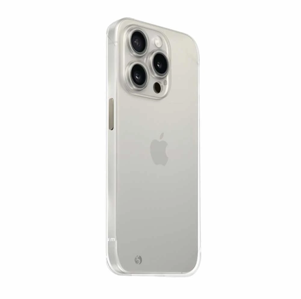 Dėklas „Just Mobile“ „JustMobile TENC?“ [Slim Fit], skirtas „iPhone 15 Pro Max“ – šerkšno spalvos