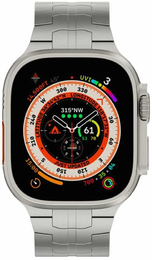 „Just Mobile“ titano dirželis, skirtas „Apple Watch Ultra“ (1 ir 2)