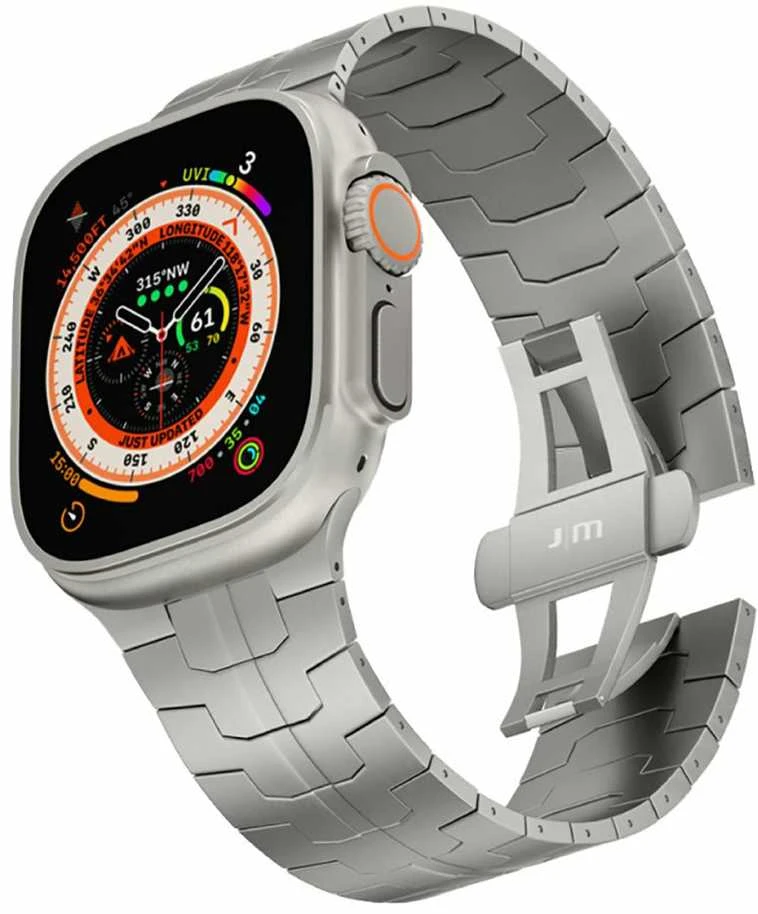„Just Mobile“ titano dirželis, skirtas „Apple Watch Ultra“ (1 ir 2)