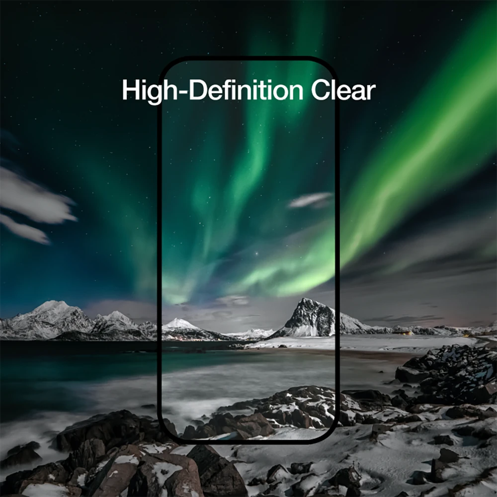 Just Mobile Xkin 3D Tempered Glass for iPhone 15 Plus - Juodas