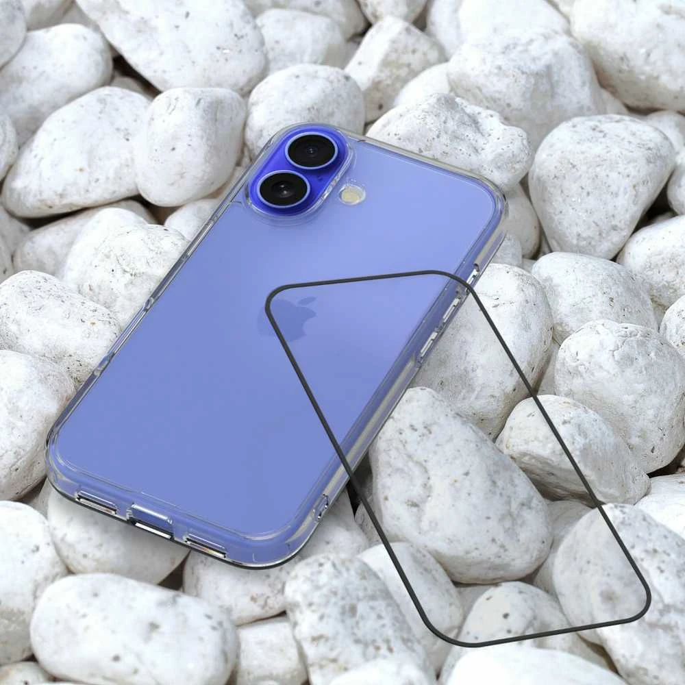 „Just Mobile Xkin“, skirtas „iPhone 16 Plus“ – skaidrus