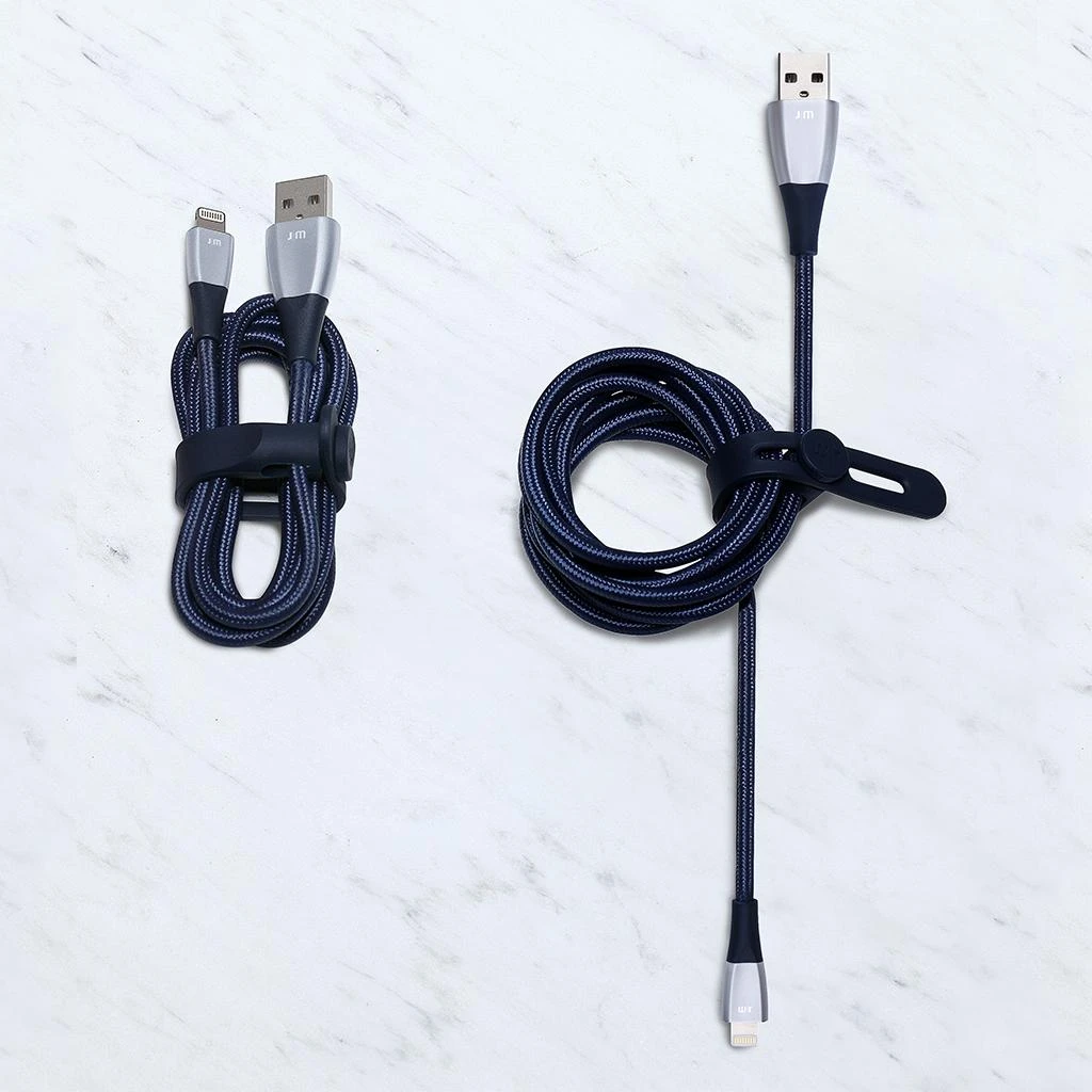 Just Mobile ZinCable Lightning cable 1.5m - Juodas/Sidabrinis