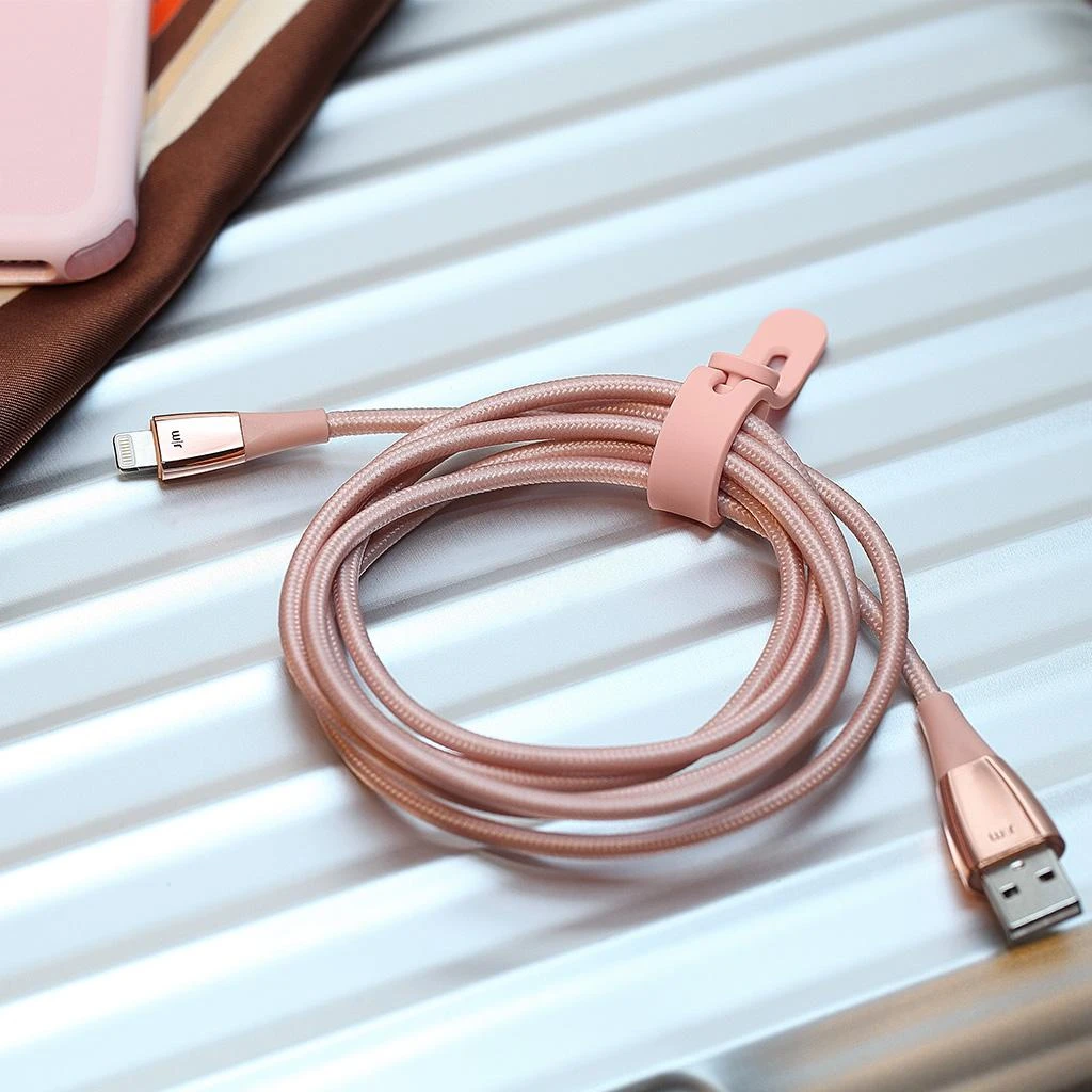 „Just Mobile ZinCable“ „Lightning“ laidas 1,5 m – rožinis auksinis