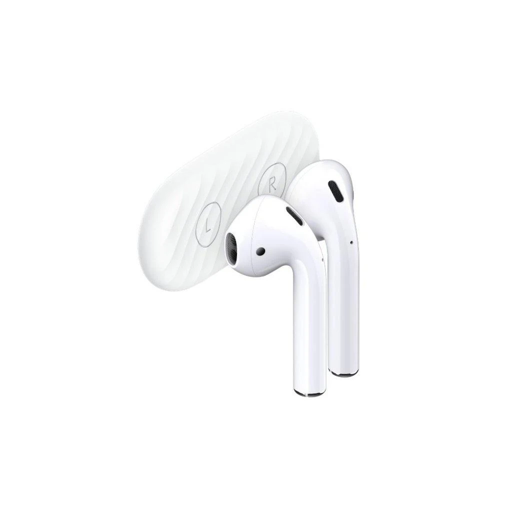 „Keybudz AirDockz“ – magnetinis „Airpods“ laikiklis (spalva: Baltas)