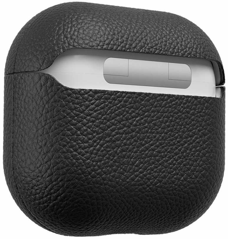 „KeyBudz Artisan“ serijos odinis dėklas, skirtas „AirPods“ (4-osios kartos), juodas