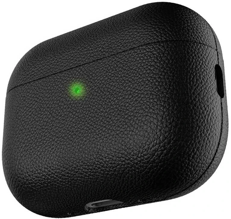 KeyBudz Artisan Series Leather dėklas skirtas AirPods Pro 3 - Juodas