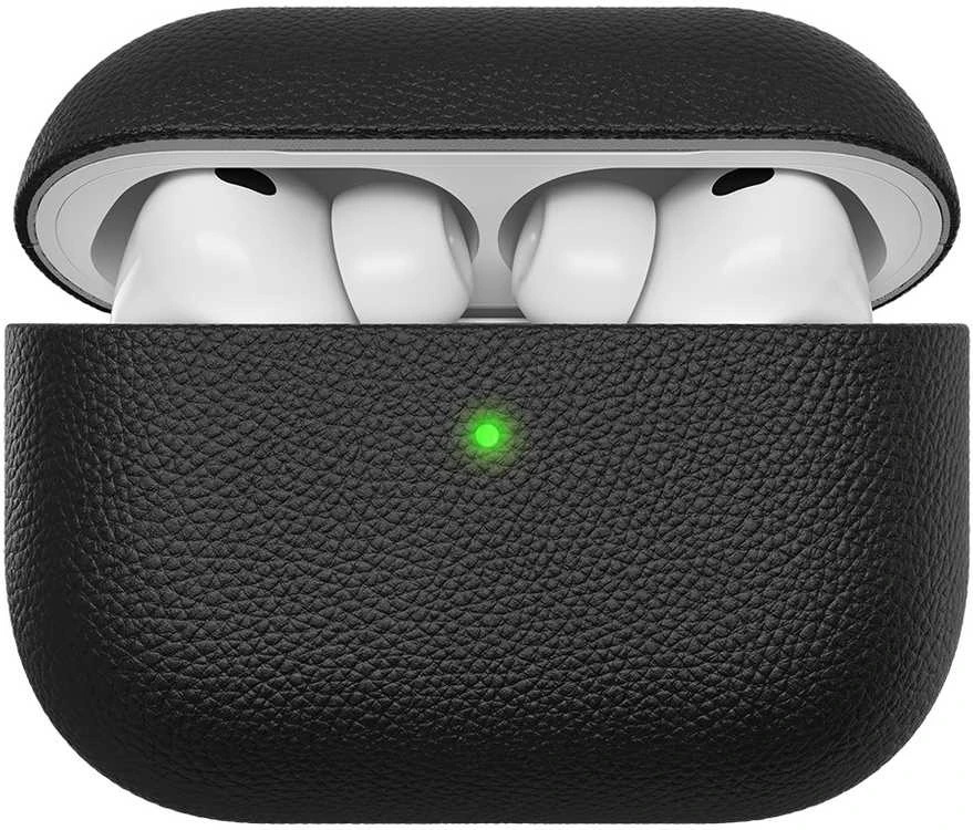 KeyBudz Artisan Series Leather dėklas skirtas AirPods Pro 3 - Juodas