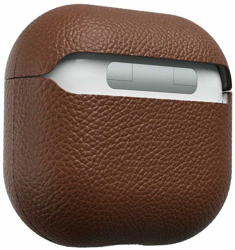 „Class and Culture LLC“ „KeyBudz Artisan Series Leather“ dėklas – odinis apsauginis dėklas, skirtas 4-osios kartos „AirPods“ ausinėms (natūralios raudonos spalvos)