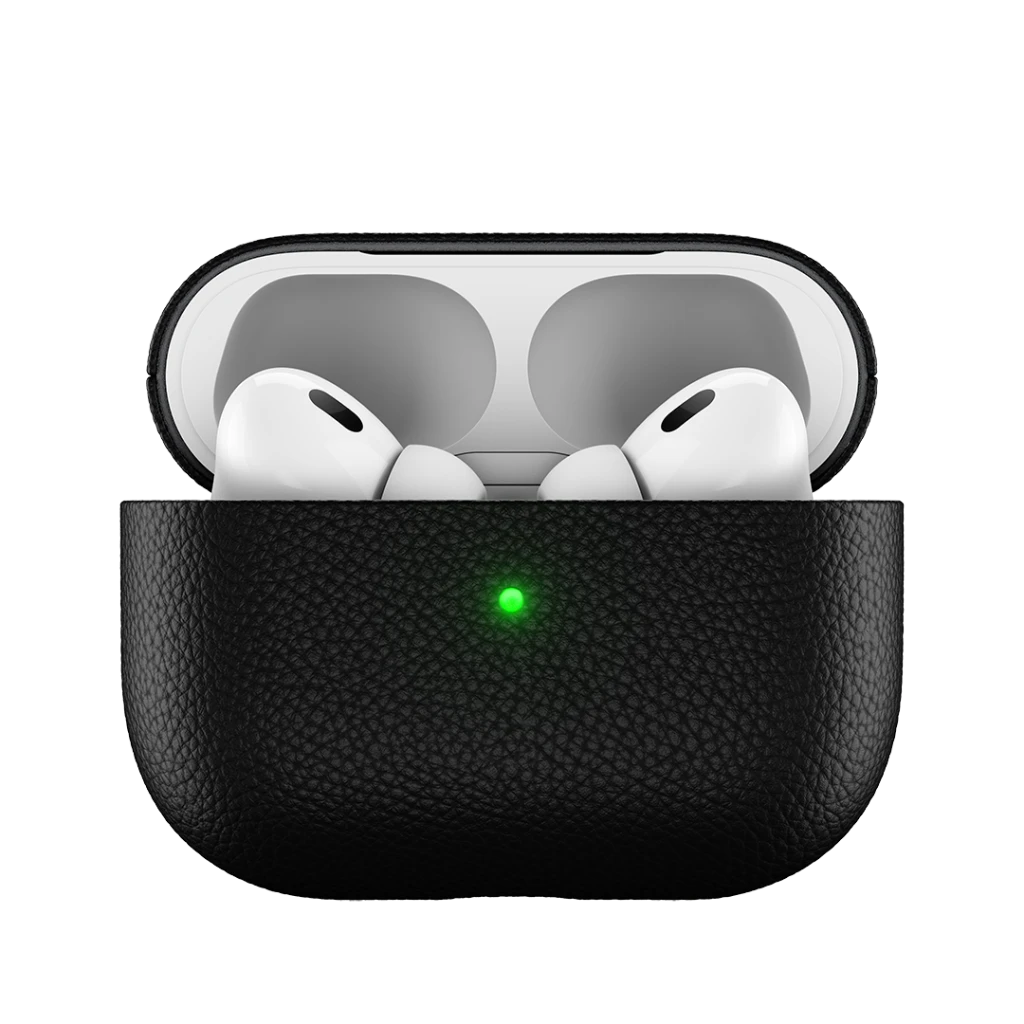 KeyBudz Artisan Series Leather dėklas skirtas AirPods Pro 2 - Juodas