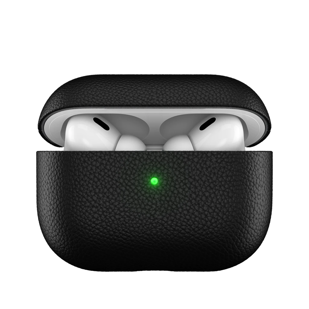 KeyBudz Artisan Series Leather dėklas skirtas AirPods Pro 2 - Juodas
