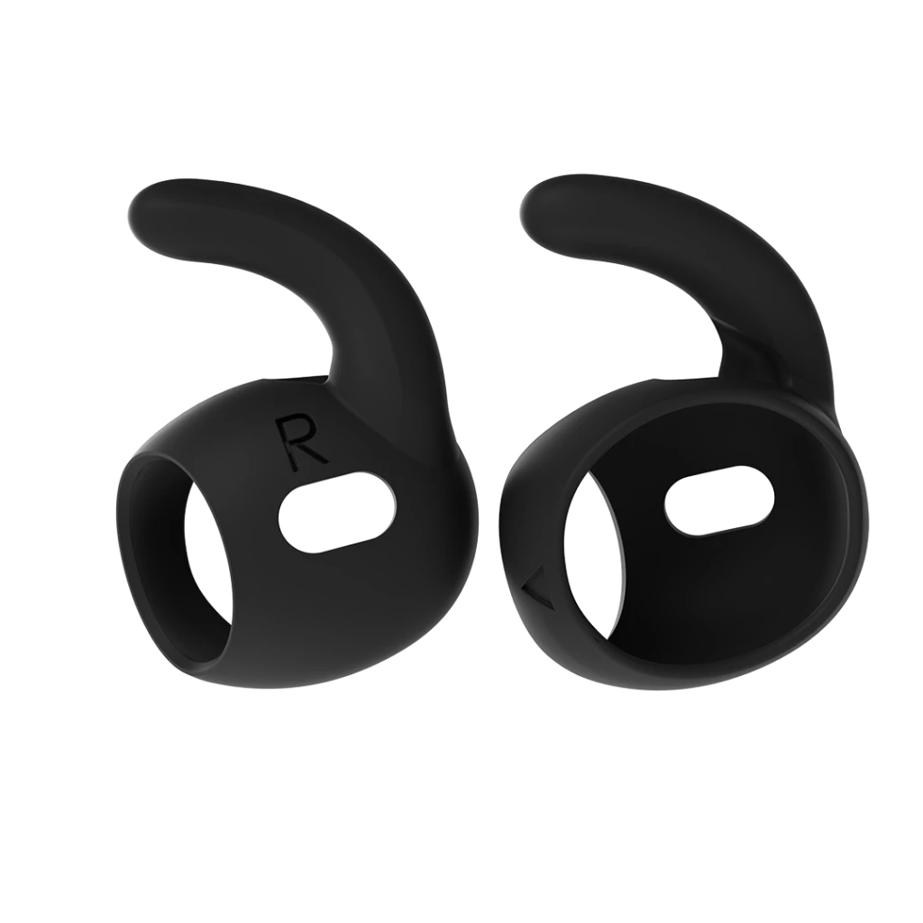 Juodi Earbuddyz airpods pro ausinių laikikliai