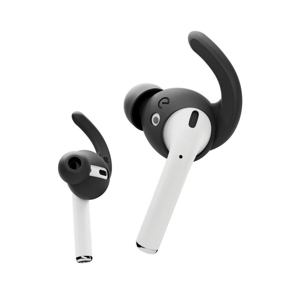 Class and Culture LLC KeyBudz EarBuddyz Ultra – silikoninės ausinės, skirtos AirPods 1/2 (juodas)