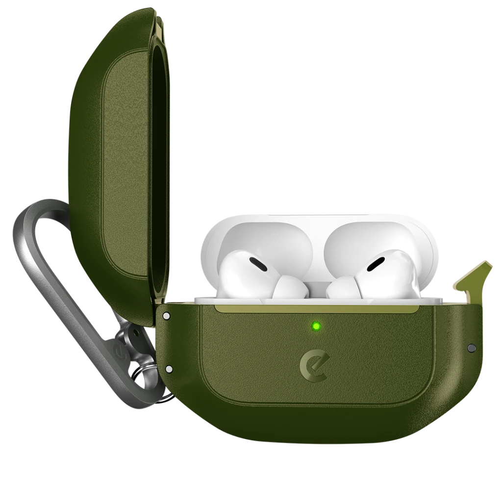 „KeyBudz Element“ serijos ausinės, skirtos „AirPods Pro 2“ – miško žalios
