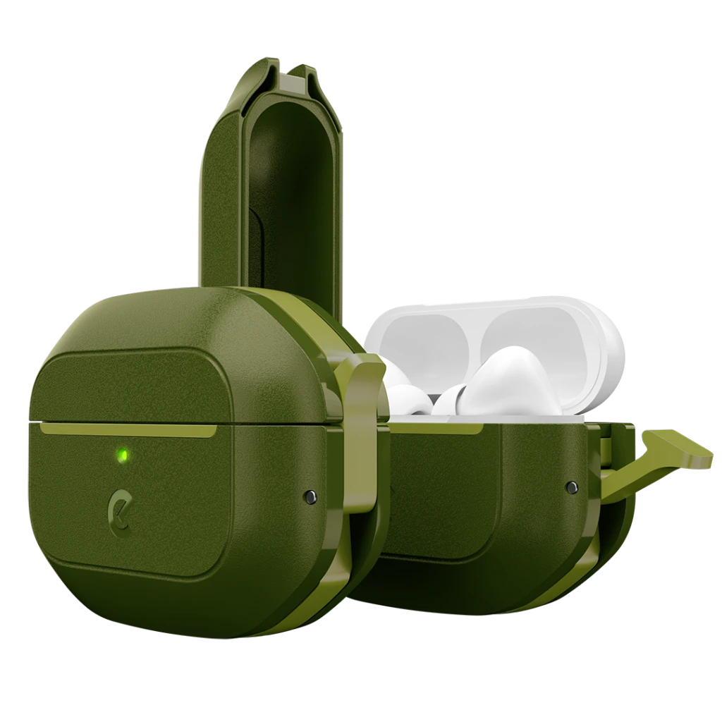 „KeyBudz Element“ serijos ausinės, skirtos „AirPods Pro 2“ – miško žalios