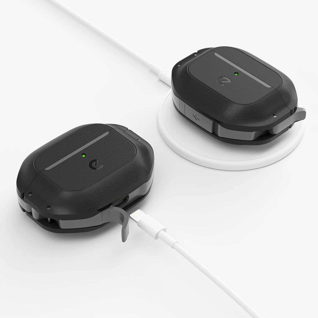 KeyBudz Element Series dėklas skirtas AirPods 3 - Carbon juodas