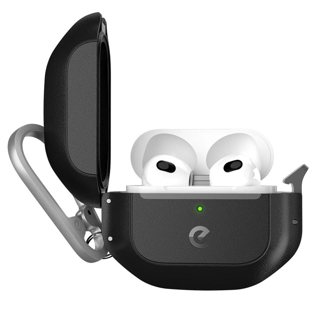 KeyBudz Element Series dėklas skirtas AirPods 3 - Carbon juodas
