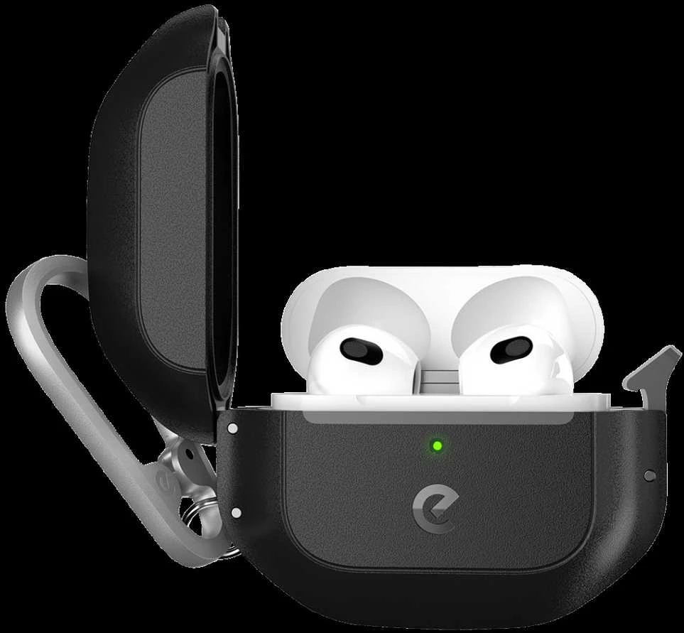 KeyBudz Element Series dėklas skirtas AirPods 3 - Carbon juodas