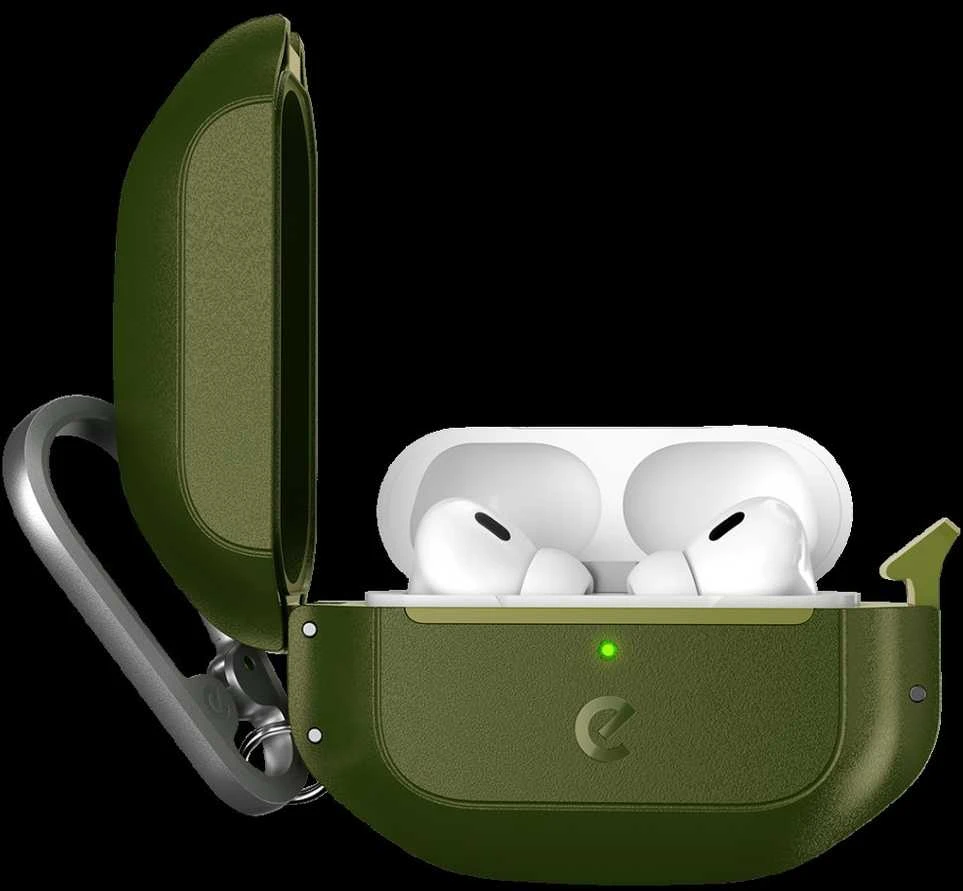 „KeyBudz Element“ serijos ausinės, skirtos „AirPods Pro 2“ – miško žalios