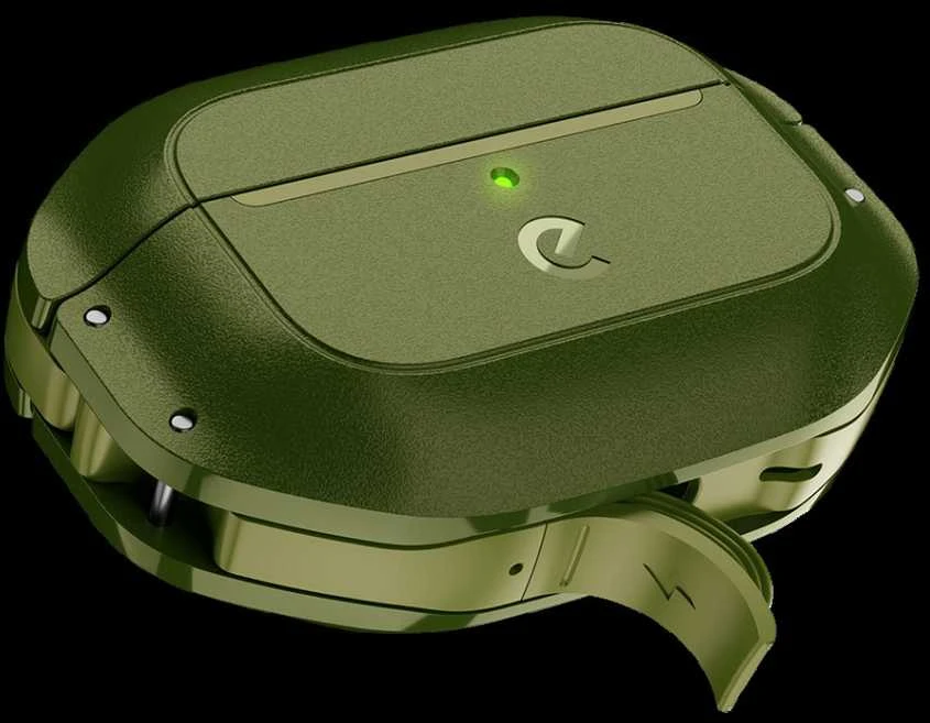 „KeyBudz Element“ serijos ausinės, skirtos „AirPods Pro 2“ – miško žalios
