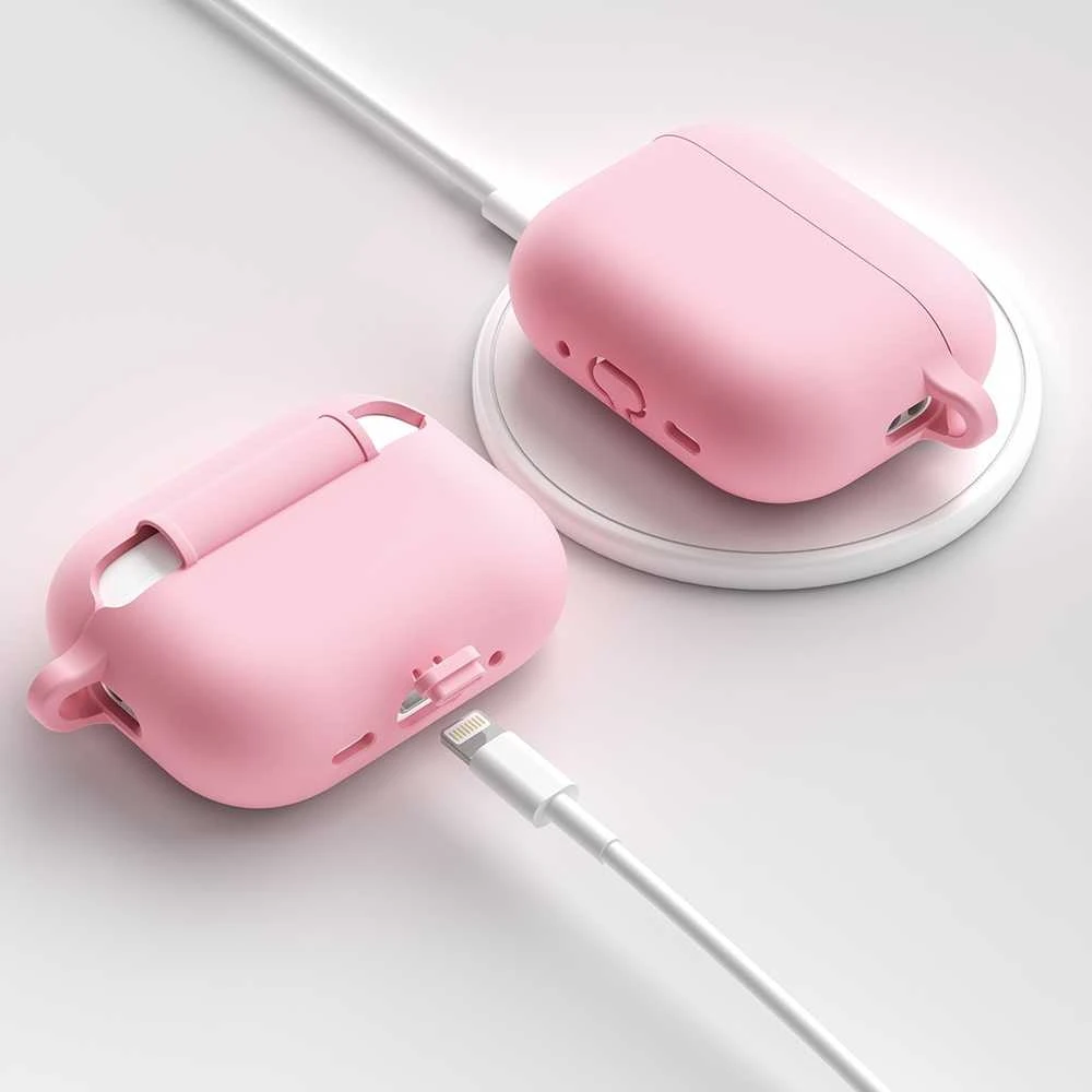 KeyBudz Elevate Series dėklas skirtas AirPods Pro Gen 3 - Blush Rožinė