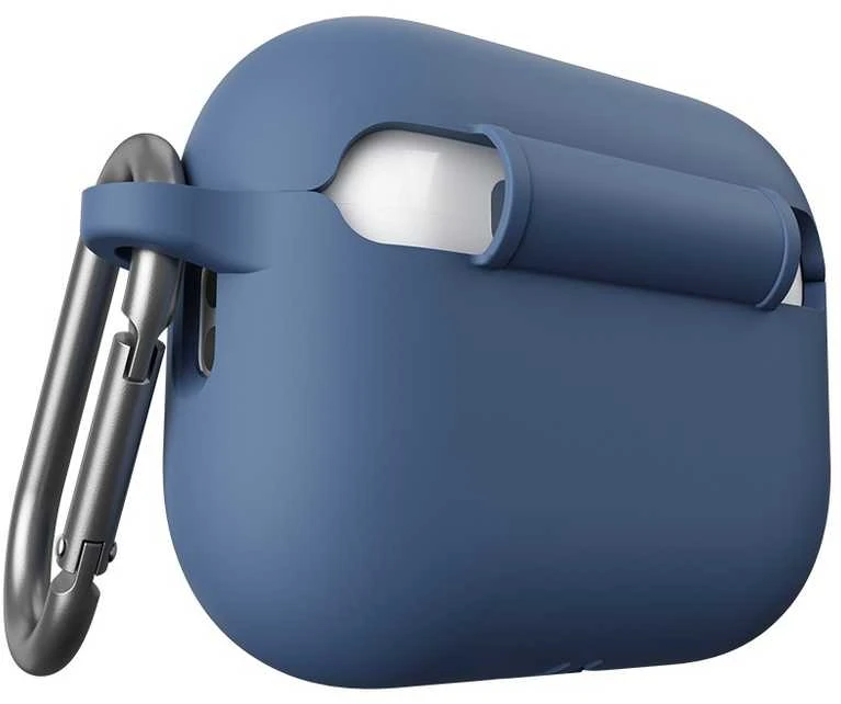 KeyBudz AirPods Pro 3 silikoninis dėklas su karabinu