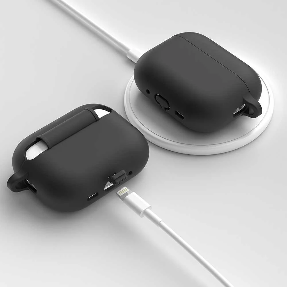 „Class and Culture LLC“ „KeyBudz Elevate“ silikoninis dėklas, skirtas „AirPods Pro 3“ (juodas)