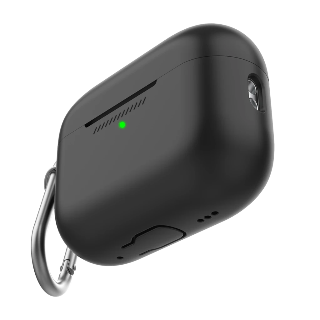 KeyBudz AirPods Pro 2 dėklas su karabinu
