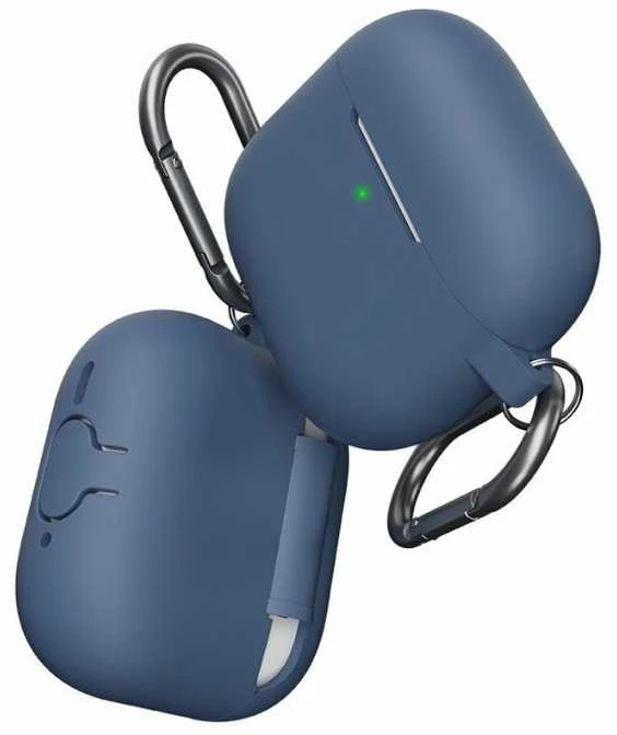 „Class and Culture LLC KeyBudz Elevate Keychain“ – silikoninis apsauginis dėklas, skirtas 4-osios kartos „AirPods“ ausinėms (kobalto mėlynas)