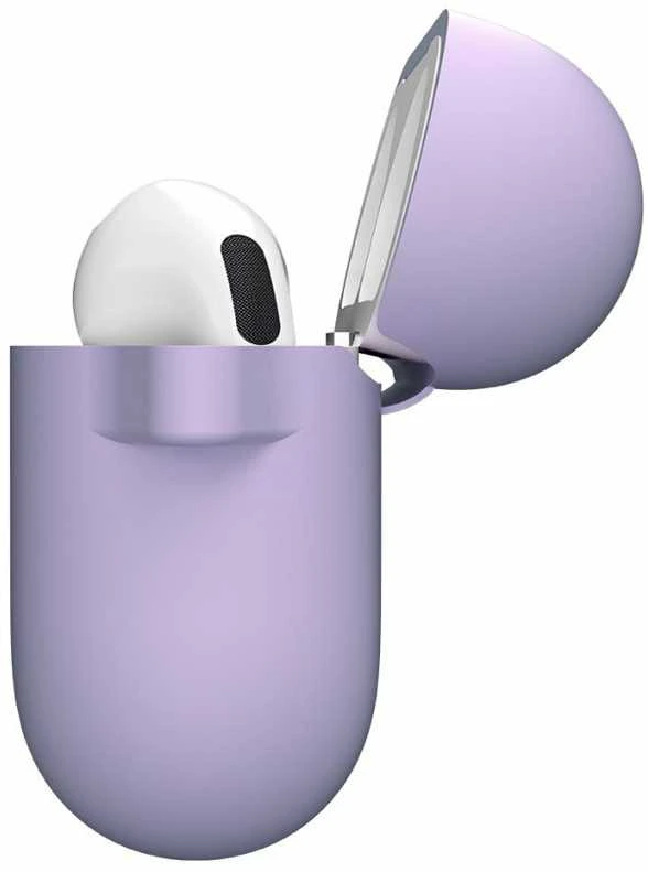 „Class and Culture LLC“ „KeyBudz Elevate“ raktų pakabukas – silikoninis apsauginis dėklas, skirtas 4-osios kartos „AirPods“ ausinėms (levandų spalvos)