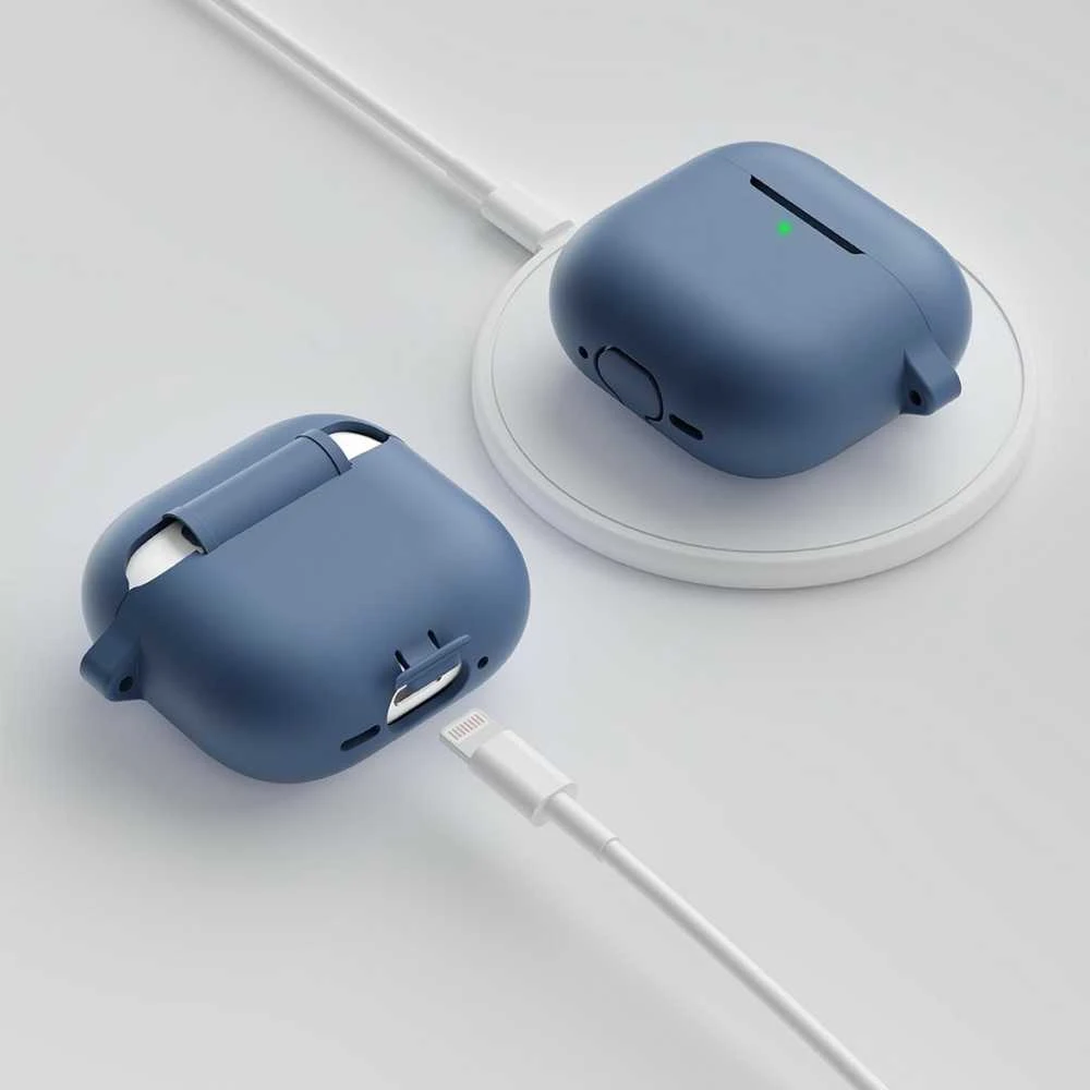 „Class and Culture LLC KeyBudz Elevate Keychain“ – silikoninis apsauginis dėklas, skirtas 4-osios kartos „AirPods“ ausinėms (kobalto mėlynas)