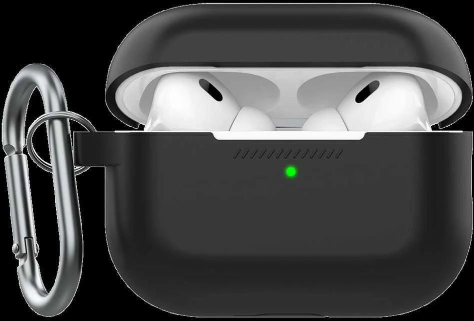„Class and Culture LLC KeyBudz Elevate Keychain“ – silikoninis apsauginis dėklas, skirtas „AirPods Pro 2“ (juodas)