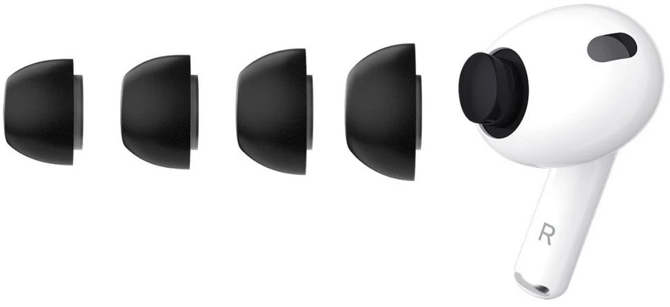 „KeyBudz Hyperfoam Comfort Series“ ausinės, skirtos „Airpods Pro“ (3 kartos) – visų dydžių – juodos