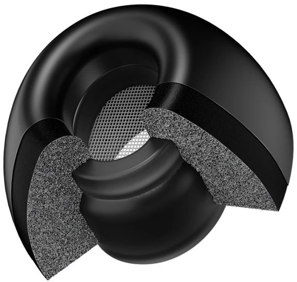 „KeyBudz Hyperfoam Comfort Series“ ausinės, skirtos „Airpods Pro“ (3 kartos) – visų dydžių – juodos