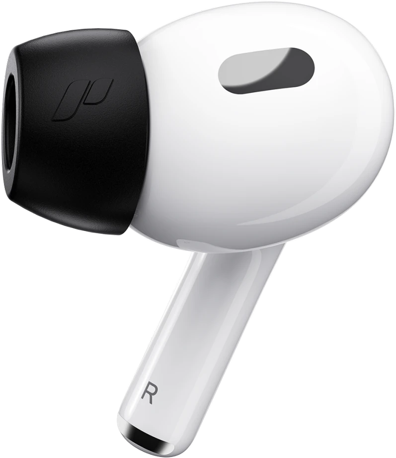 KeyBudz HyperFoam Memory Foam Tips skirta AirPods Pro - Matt juodas