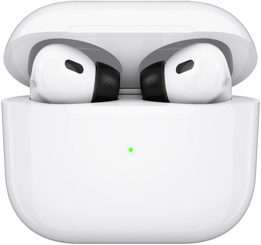 KeyBudz HyperFoam Memory Foam Tips skirta AirPods Pro - Matt juodas