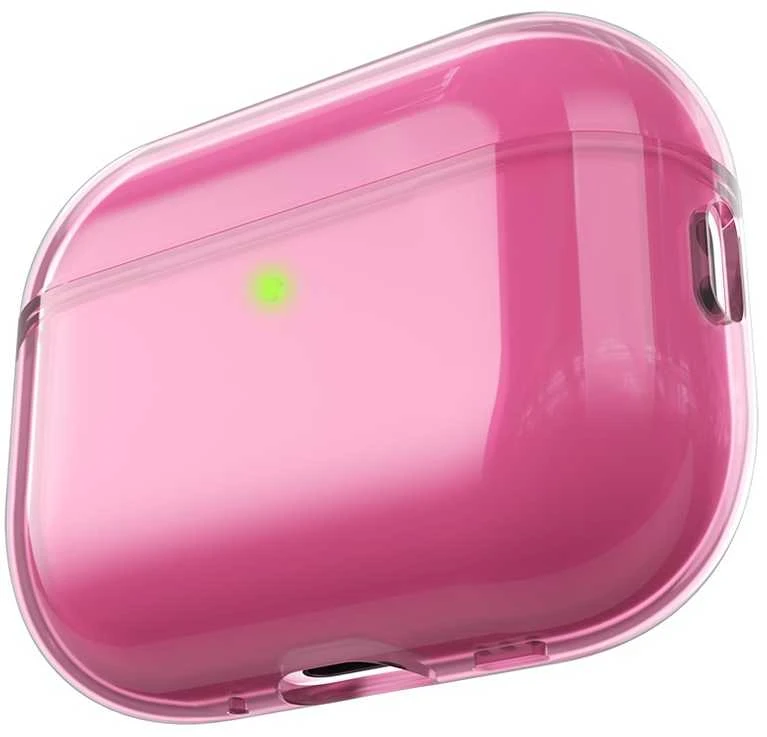 AirPods Pro dėklas Jelly neoninės rožinės spalvos